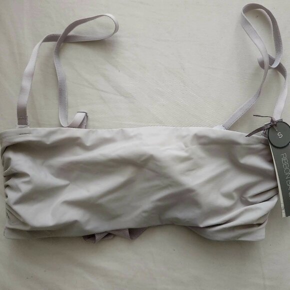 Gap Body Ribbon Bandeau unpadded bra Sz Small - light lilac - NWT - Picture 1 of 3